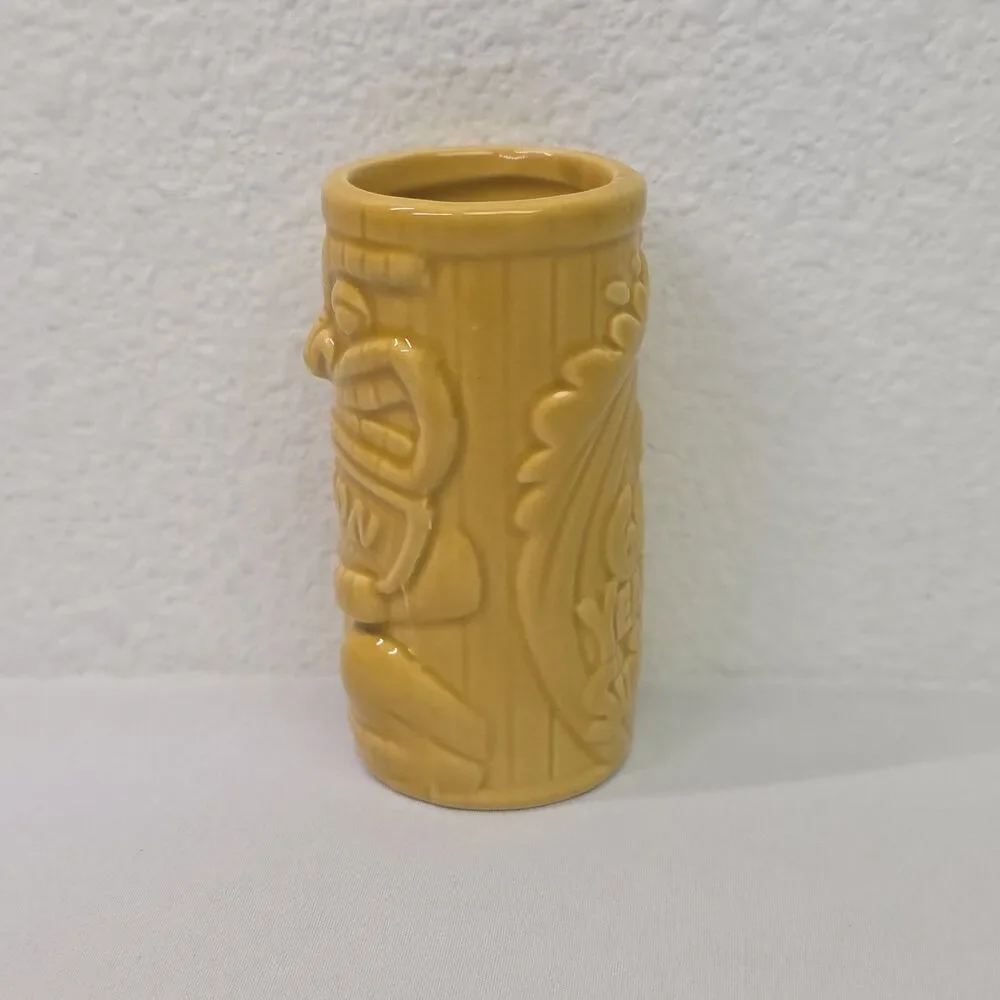 Ceramic Tiki tall shot glass RON JON Surf Shop 